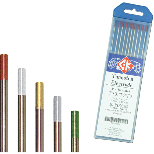 Tungsten Electrodes, 0.020" Dia. x 7" L Les Fournitures Industrielles Méga