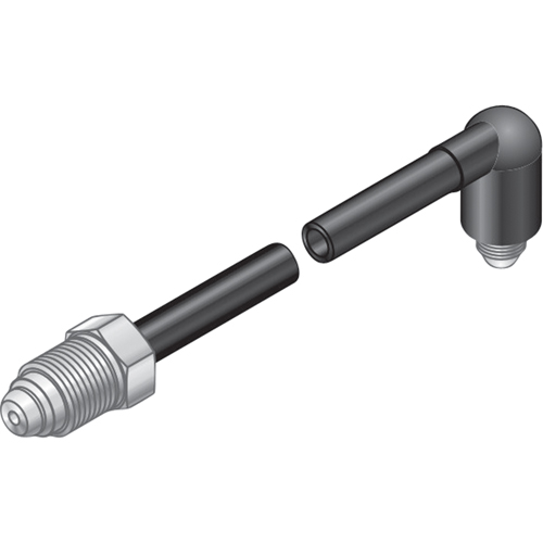 TUYAU GAZ,5/8-18 RACCORD RH-96", NOIR Les Fournitures Industrielles Méga