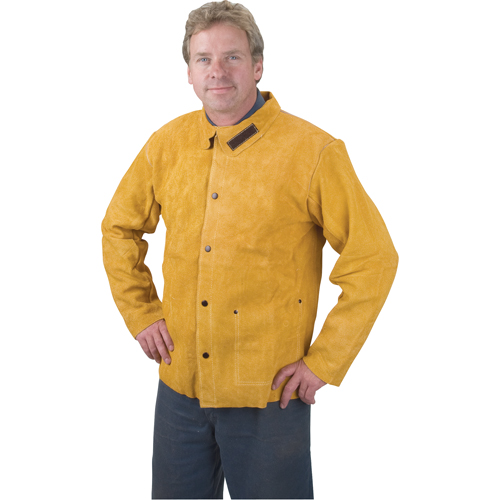 Veste de soudage, Cuir, Moyen, Golden Brown Les Fournitures Industrielles Méga