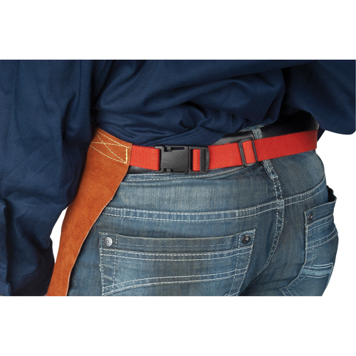 Leather Apron, Waist, 24" L, Lava Brown Les Fournitures Industrielles Méga