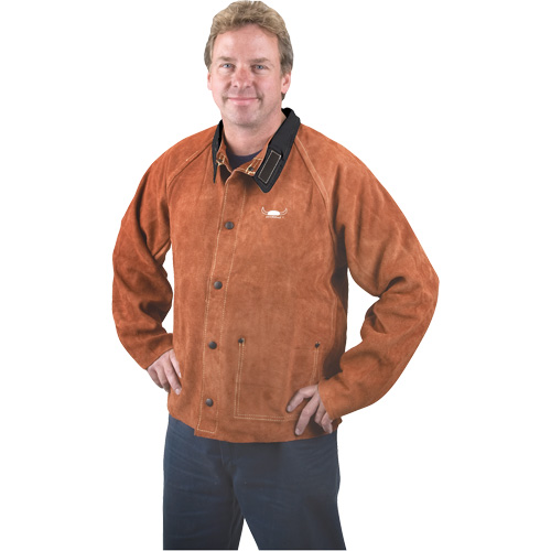 Veste de soudage, Cuir, 4T-Grand, Lava Brown Les Fournitures Industrielles Méga