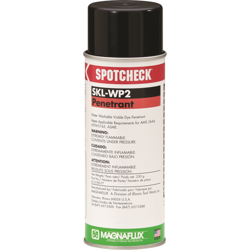 Spotcheck&reg; Penetrants - SKL-WP2 Water Washable Penetrants, Aerosol Can Les Fournitures Industrielles Méga