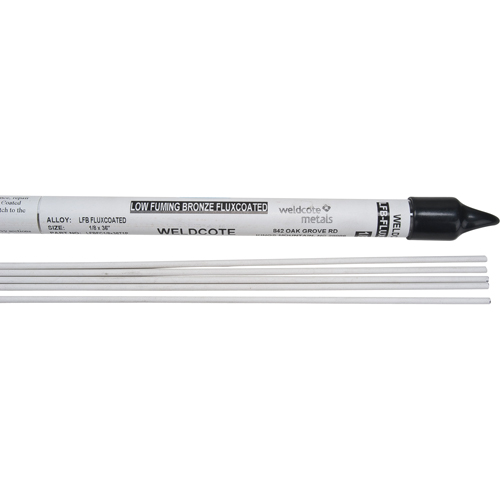 Baguettes pour soudage TIG en longueurs de 36", 3/32", Bronze recouvert de flux pour soudo-brasage Les Fournitures Industrielles Méga