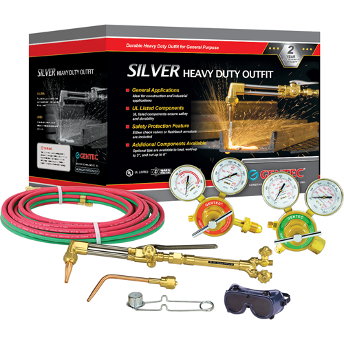 Silver Heavy-Duty Welding & Cutting Outfi ts, 3/4" Cut, 1/2" Weld Les Fournitures Industrielles Méga