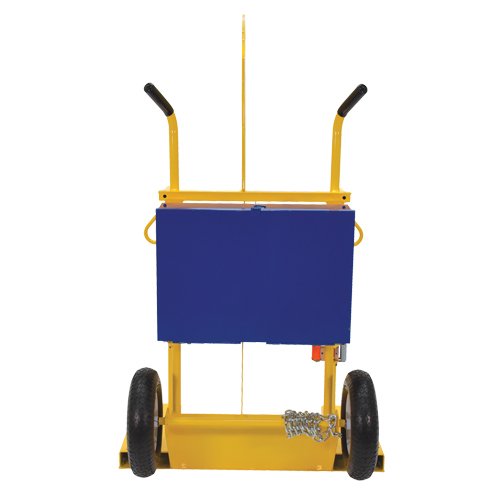 Chariot pour chalumeau et bouteille de soudage, Roues Pneumatique, Base de 24" la x 19-1/2" lo, 500 lb Les Fournitures Industrielles Méga