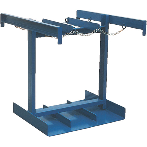 Chariot pour bouteilles, Roues Caoutchouc, Base de 35" la x 38" lo, 500 lb Les Fournitures Industrielles Méga