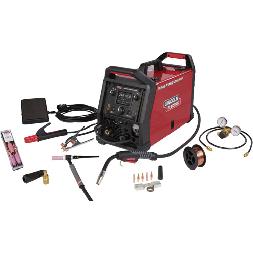 POWER MIG&reg; 215 MPi Multi-Process Welder TIG One-Pak&reg;, 120 V/230 V, 1 Ph, 60 Hz Les Fournitures Industrielles Méga