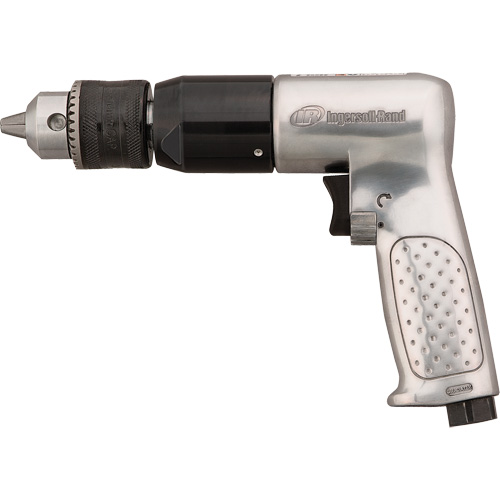 Perceuse pneumatique r&eacute;versible, 4 pi³/min, 1/4" NPTF, 94 dBA, 1/2" mandrin, Avec cl&eacute; Les Fournitures Industrielles Méga