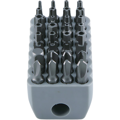 Tamperproof Bit Set, 32 Pcs., Hex/Spanner/Torq-Set&reg;/Torx&reg;/Tri-Wing&reg; Les Fournitures Industrielles Méga