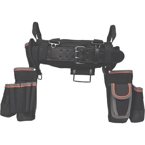 Ceinture &agrave; outils d&eacute;lectricien Tradesman Pro, Nylon, Noir Les Fournitures Industrielles Méga