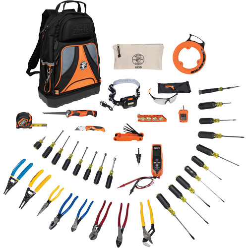 Pro Tool Set with Tool Backpack, 41 Pieces Les Fournitures Industrielles Méga