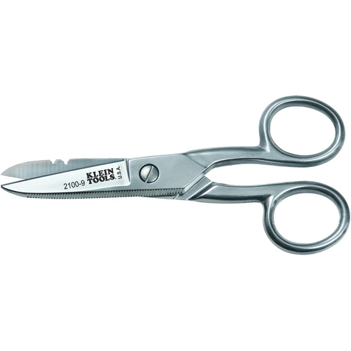 Electrician's Scissors, 5-1/4", Rings Handle Les Fournitures Industrielles Méga