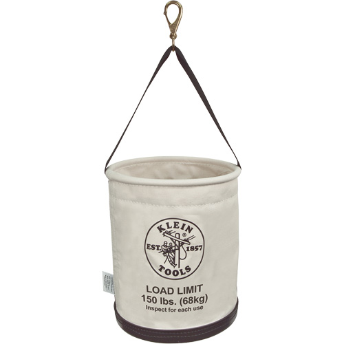 Seau en toile, tout usage avec trous de drainage, Toile, 12" dia. x 15" h, Capacit&eacute; de charge 150 lb Les Fournitures Industrielles Méga