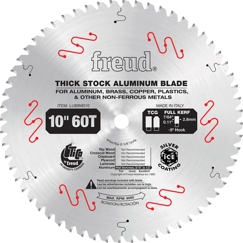 Industrial Saw Blade, 10", 72 Teeth, Non-Ferrous Use Les Fournitures Industrielles Méga