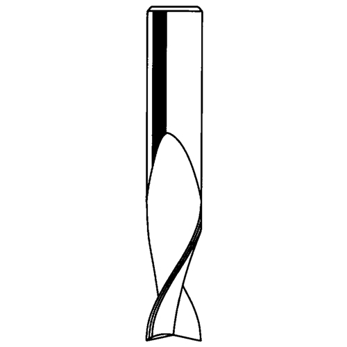 Up Spiral Router Bit, 1/8" Dia., 1/2" Carbide Height, 2" L, 1/4" Shank Les Fournitures Industrielles Méga
