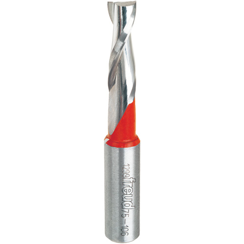 Up Spiral Router Bit, 3/8" Dia., 1-1/4" Carbide Height, 3" L, 1/2" Shank Les Fournitures Industrielles Méga