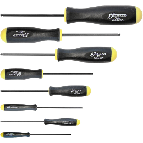 Jeux de tournevis ball driver - SAE, 8 mcx Les Fournitures Industrielles Méga