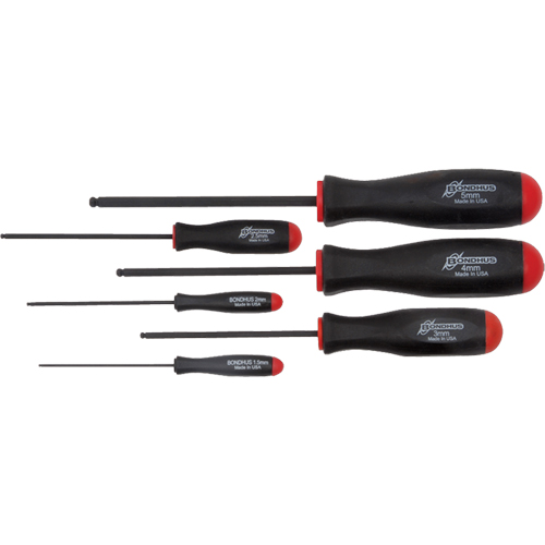 Jeux de tournevis ball driver - M&eacute;trique, 6 mcx Les Fournitures Industrielles Méga