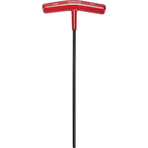 Individual Hex Keys - Metric, Ball End, 5 mm x 9.7" L, T Handle Les Fournitures Industrielles Méga