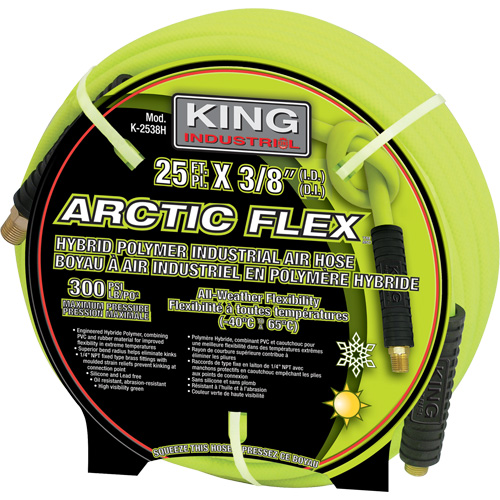 25' Hybrid Polymer Industrial Air Hose Les Fournitures Industrielles Méga