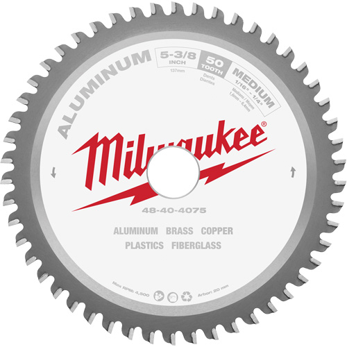 Lame de scie circulaire, 5-3/8", 50 dents, Pour Non ferreux Les Fournitures Industrielles Méga