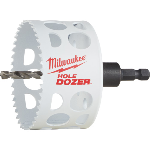 Hole Dozer Hole Saw with Arbor, 3", 1-5/8" Depth of Cut, Bi-Metal Les Fournitures Industrielles Méga