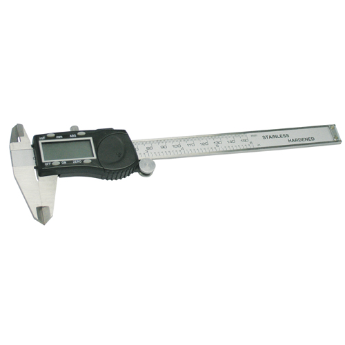 Pied &agrave; coulisse num&eacute;rique fractionnaire, R&eacute;solution de 0,005" (0,01 mm), 0" - 6" ( 0 mm - 150 mm) gamme de mesure Les Fournitures Industrielles Méga