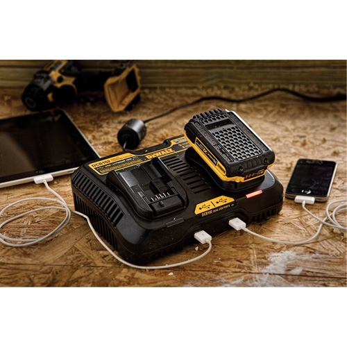 Borne de recharge Max pour chantier, 12 V/20 V, Lithium-ion Les Fournitures Industrielles Méga
