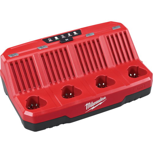 Chargeur s&eacute;quentiel avec quatre baies M12 , 12 V, Lithium-ion Les Fournitures Industrielles Méga