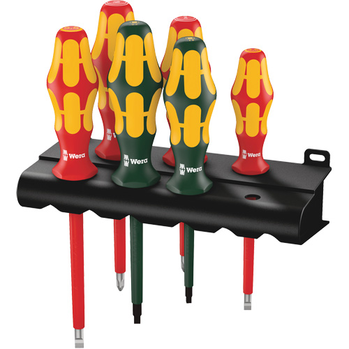 Jeu de tournevis isol&eacute;s 160 i / 168 i /6 VDE, 1000 V, 6 M Les Fournitures Industrielles Méga