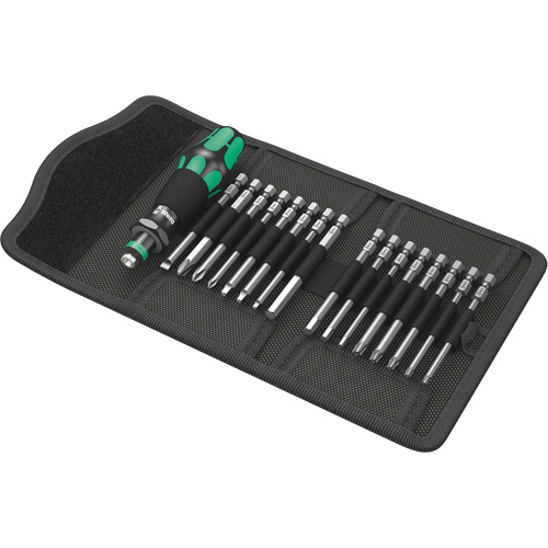 Jeu de tournevis Multi 60 Kraftform Kompakt et m&egrave;ches 17 mcx, 6-3/32" lo, Prise Plastique Les Fournitures Industrielles Méga