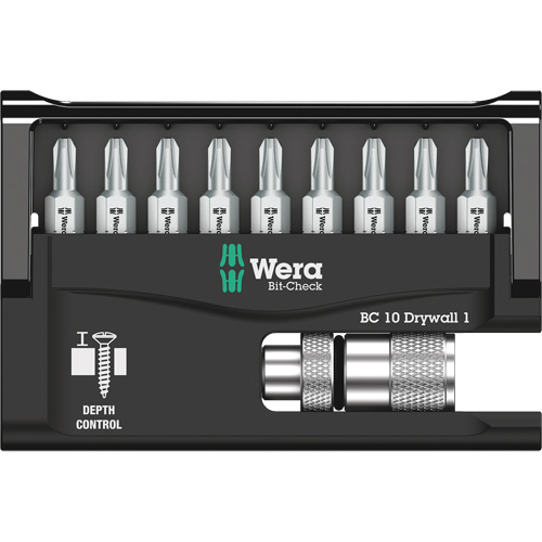 10-Piece Bit Check for Drywall Screws Les Fournitures Industrielles Méga