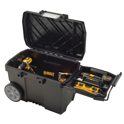 Coffre &agrave; outils pour entrepreneur, 15-19/32" la x 24-13/16" p x 16-1/2" h, Noir Les Fournitures Industrielles Méga