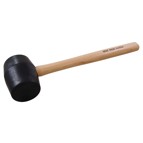 Maillet en caoutchouc, 28 oz, Prise en Bois, 16-3/4" lo Les Fournitures Industrielles Méga