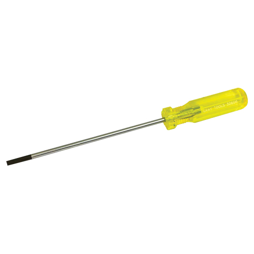 Tournevis &agrave; fente d'&eacute;lectricien, Tige de 3/16", Ronde, 9-1/2" lo, Prise en Plastique Les Fournitures Industrielles Méga