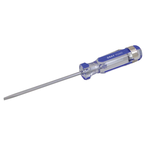 Tournevis &agrave; fente, Tige de 1/8", Ronde, 5-1/2" lo, Prise en Plastique Les Fournitures Industrielles Méga