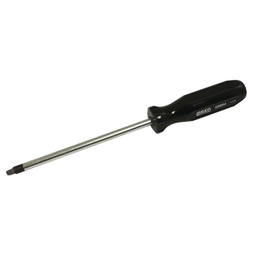 Square Screwdriver, #4 Tip, Round, 9-3/4" L, Plastic Handle Les Fournitures Industrielles Méga