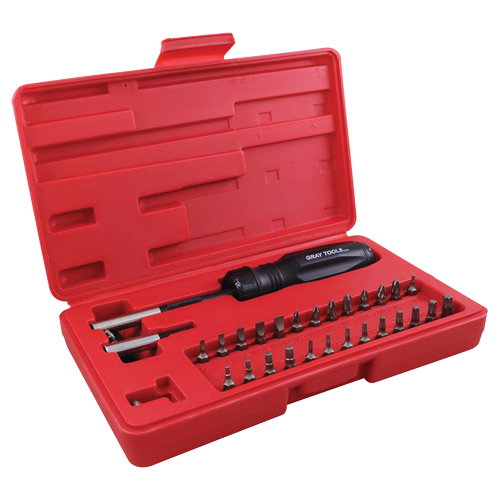 Gearless Screwdriver Set In Plastic Storage Case, 10" L Les Fournitures Industrielles Méga