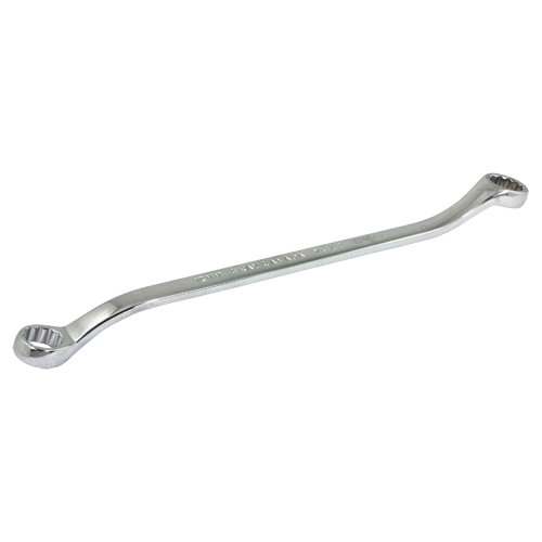 Box End Wrench, 12 Point, 12 mm x 13 mm, 15° Offset, Chrome Finish Les Fournitures Industrielles Méga