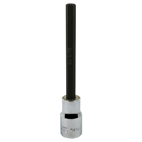 Socket, Hex, 5/16" x 5" L, 1/2" Square Drive Drive Les Fournitures Industrielles Méga
