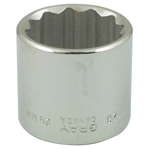 Socket, 6 mm, 3/8" Drive, 12 Points Les Fournitures Industrielles Méga