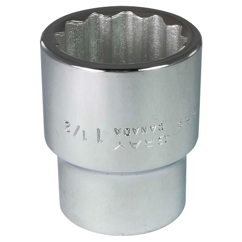 Socket, 1-1/2", 1" Drive, 12 Points Les Fournitures Industrielles Méga