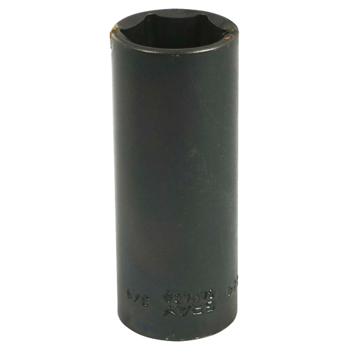 Socket, Impact, 3/4", 3/8" Drive, 6 Points, Deep Les Fournitures Industrielles Méga