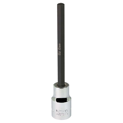 Extra Long Bit  Socket, 6 mm x 4" L, 3/8" Drive Les Fournitures Industrielles Méga