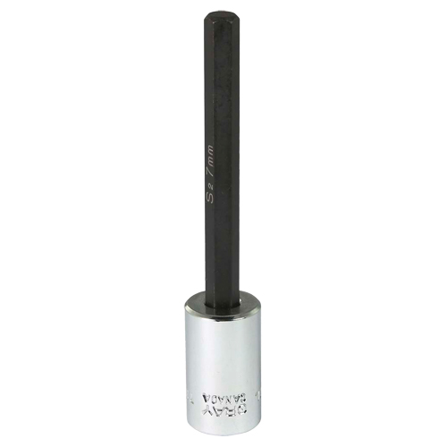 Extra Long Bit  Socket, 7 mm x 4" L, 3/8" Drive Les Fournitures Industrielles Méga