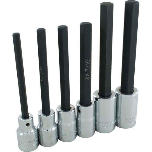 Jeu de douilles &agrave; t&ecirc;te hexagonale, Hexagonale, Prise 1/2", 6 mr Les Fournitures Industrielles Méga
