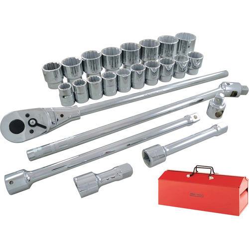 Socket & Attachment Set, 26 Pcs, 3/4" Drive Size Les Fournitures Industrielles Méga