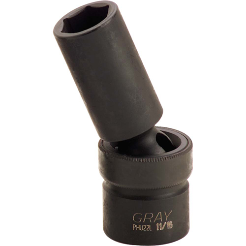 Universal Joint Socket, Impact, 3/8", 1/2" Drive, 6 Points Les Fournitures Industrielles Méga
