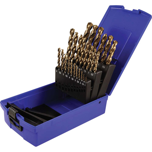 Drill Bit Set, 25 Pieces, High Speed Cobalt Les Fournitures Industrielles Méga