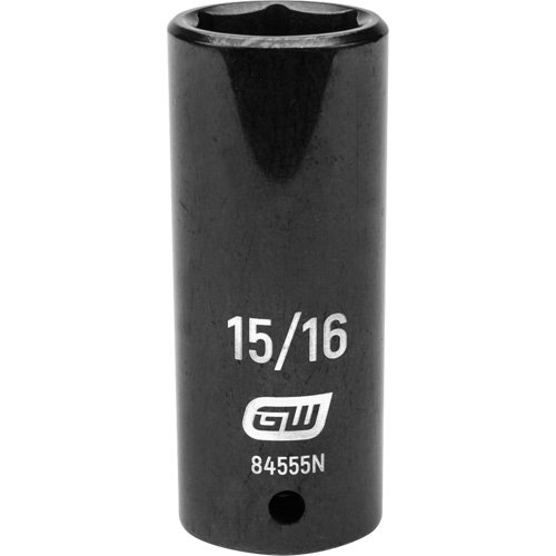 Socket, Impact, 15/16", 1/2" Drive, 6 Points, Deep Les Fournitures Industrielles Méga